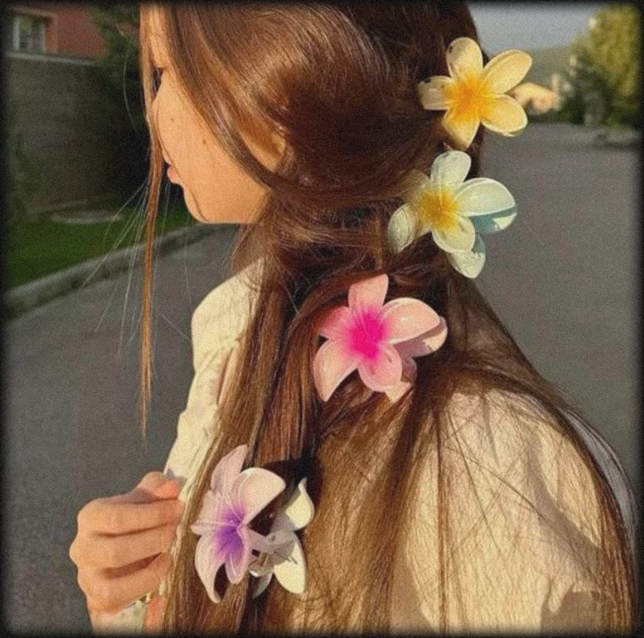 9 - Pices Flower Claw Clip Hair Claw Clip Pin Clutcher